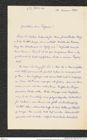 Nachlass Franz Steindachner, Brief von Anton Dohrn an Franz Steindachner (24.01.1882), Inv.Nr. 112.02, Seite 1
